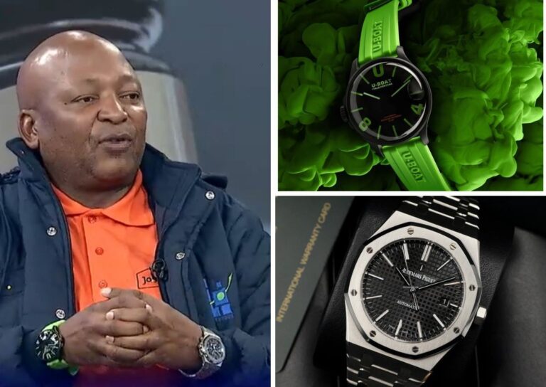 Kenny Kunene wears TWO luxury watches while professing innocence