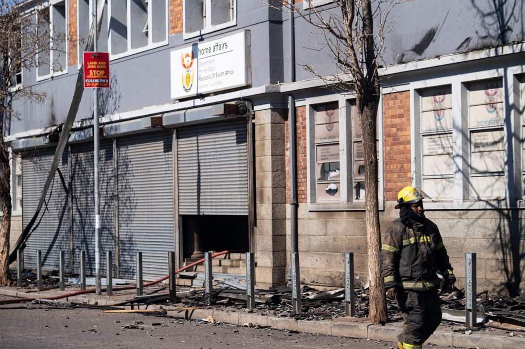 Chaos Erupts: Germiston Home Affairs Fire and Roof Catastrophe