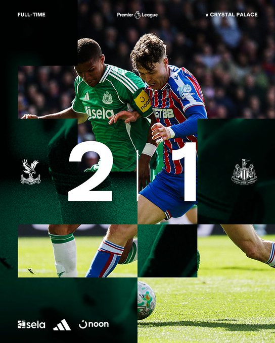 Crystal Palace Triumphs While Newcastle Faces Continued Challenges in 2-1 Loss