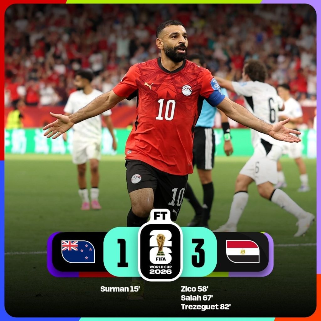 Egypt Secures Epic World Cup Victory, Defeating New Zealand 3–1