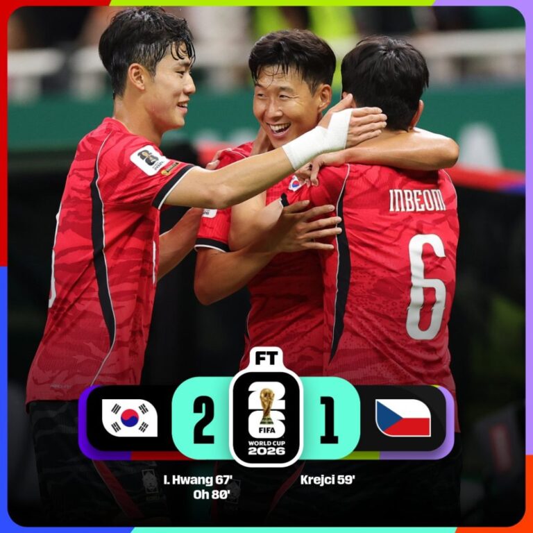 South Korea Triumphant: Edges Out Czech Republic 2-1 in World Cup Opener