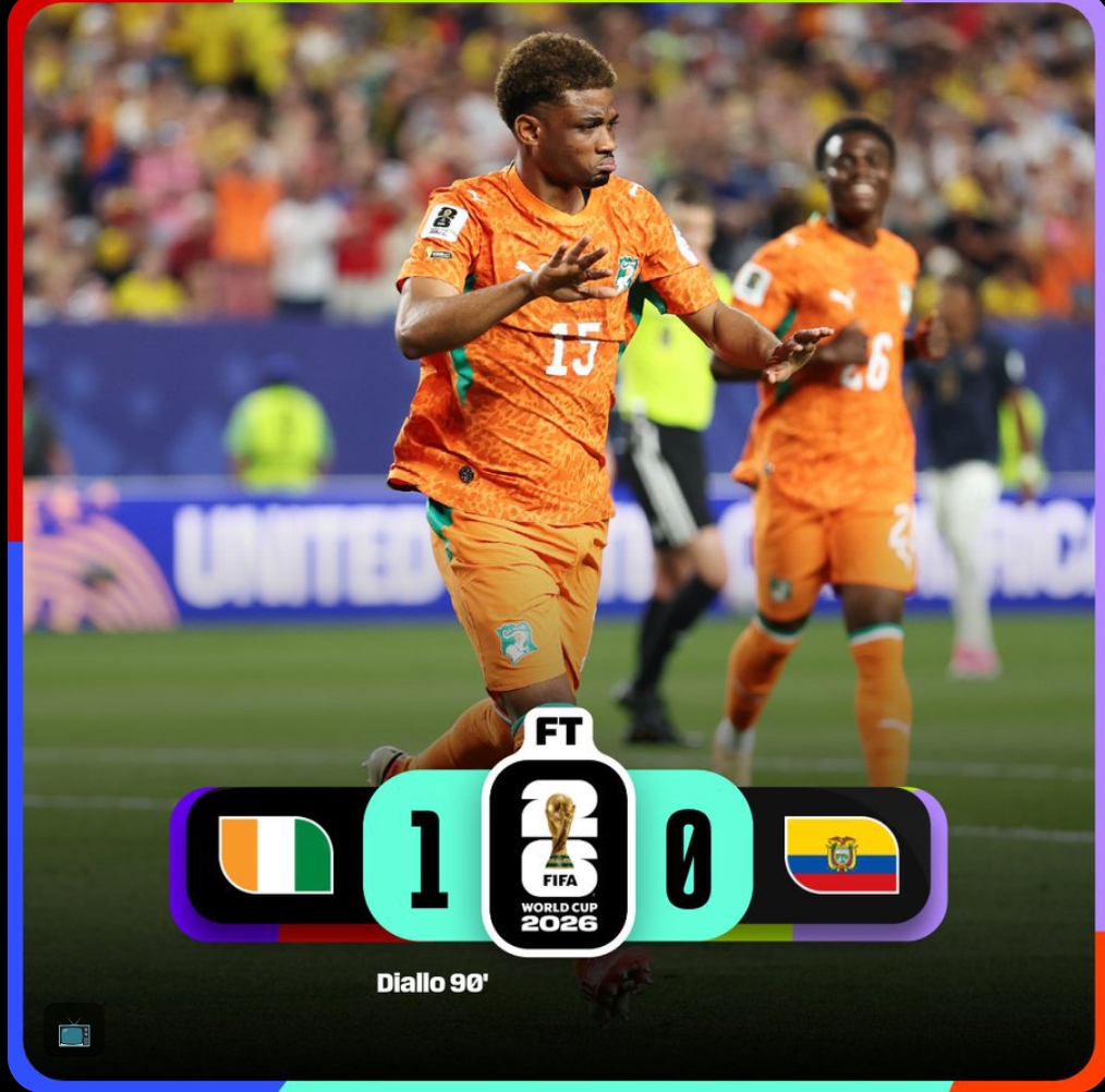 Dramatic Finish: Diallo's Heroics Propel Ivory Coast Past Ecuador