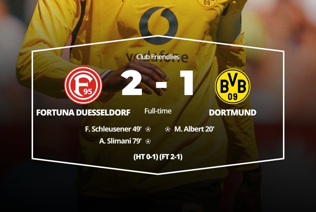 Düsseldorf Stuns Dortmund in Thrilling Pre-Season Upset