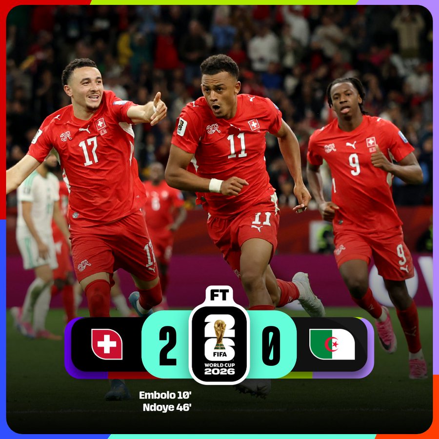 Switzerland Shatters 88-Year World Cup Jinx with Historic Win Against Algeria