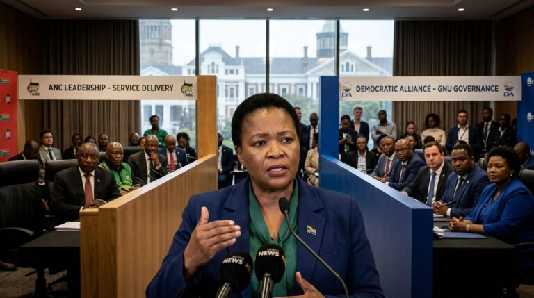 Mokonyane: GNU Tensions Rise Amidst ANC-DA Rift