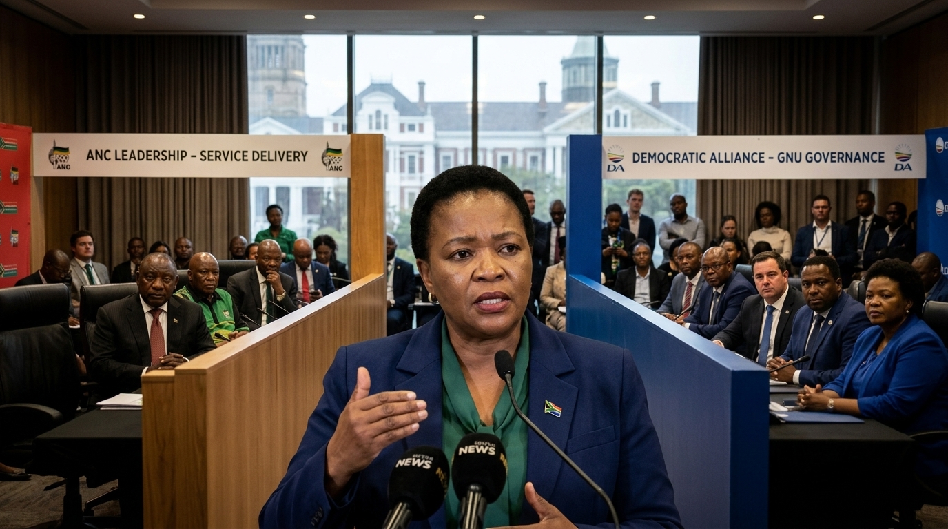 Mokonyane: GNU Tensions Rise Amidst ANC-DA Rift