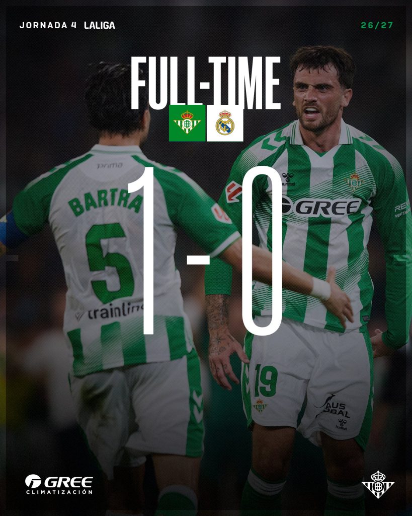Álvaro Valles Stars as Real Betis Outsmarts Real Madrid 1-0 in Intense Showdown