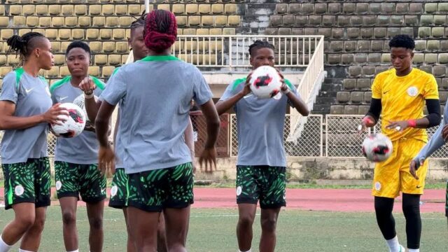 Super Falcons Intensify Training Ahead of Crucial Comoros Clash in Olympic Qualifiers